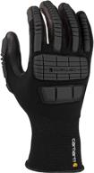 🧤 carhartt impact hybrid glove: essential black men's accessory for optimal protection logo