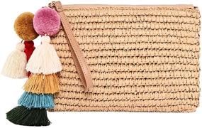 img 4 attached to Janine Colored Clutch Wristlet Tassels Women's Handbags & Wallets