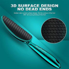 img 3 attached to 🦶 Furenyangg 3D Foot File - Effective Foot Scrubber & Callus Remover, Curved Nano Glass for Original Design, Innovatively Designed Professional Foot Rasp - Pedicure Tools for Dead Skin, Calluses, Cracks, Wet and Dry Feet