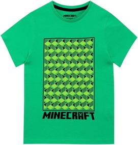 img 2 attached to 👾 Ярко-зеленая футболка Minecraft Creeper для мальчиков - популярный выбор одежды для мальчиков