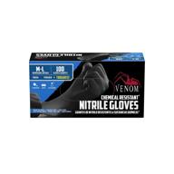 🧤 ultimate protection: venom chemical resistant disposable nitrile gloves логотип