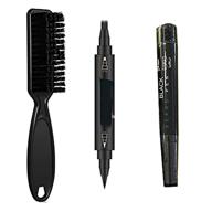 🧔 mikebe black beard pencil filler kit for men - water proof, long lasting & natural coverage - ideal gift for boyfriend, husband, father - includes bristle brush logo