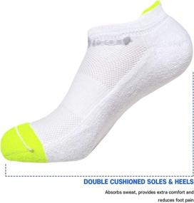 img 2 attached to 🧦 Premium Tom & Mary Women's Athletic Cotton Ankle Socks: Golf, Running, & All-Purpose - Breathable & Double Cushioned (6 Pairs)