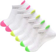 🧦 premium tom & mary women's athletic cotton ankle socks: golf, running, & all-purpose - breathable & double cushioned (6 pairs) логотип