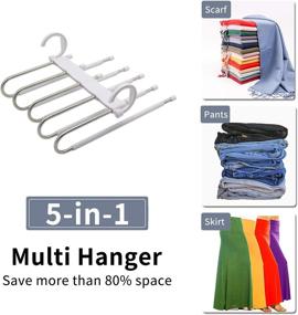 img 2 attached to Furmenic Hangers Non Slip Organizer Trousers Storage & Organization