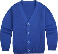 sooxiwood little cardigan v neck striped boys' sweaters: stylish and trendy clothing logo