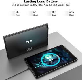 img 2 attached to 📱 TJD 10 inch Tablet - Android 10, Octa-Core Processor, 3GB RAM 32GB Storage, 1280x800 IPS Display, Camera, Bluetooth, GPS | Google Play Tablets MT-1011OF