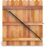 🔒 enhance your outdoor space with true latch telescopic gate brace - versatile wood privacy fence anti sag kit - extends from 40" to 74" - premium gate hardware kit for yard wooden fence gates - 1 patented usa made brace логотип