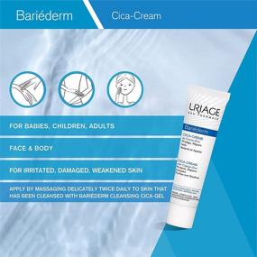 img 1 attached to 🧴 URIAGE Bariederm Cica-Cream 1.35 fl.oz: Face and Body Balm with Hyaluronic Acid for Dry, Sensitive & Irritated Skin, Relieves Discomfort & Reduces Itching