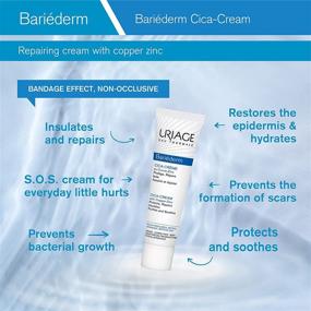 img 3 attached to 🧴 URIAGE Bariederm Cica-Cream 1.35 fl.oz: Face and Body Balm with Hyaluronic Acid for Dry, Sensitive & Irritated Skin, Relieves Discomfort & Reduces Itching