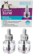 🐾 calming comfort zone basic multicat refills - pack of 2 for feline relaxation логотип