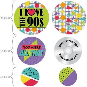 img 3 attached to 🎉 90s Throwback Party Confetti - Large Circle Decorations by Big Dot of Happiness - 27 Count