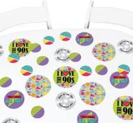🎉 90s throwback party confetti - large circle decorations by big dot of happiness - 27 count logo