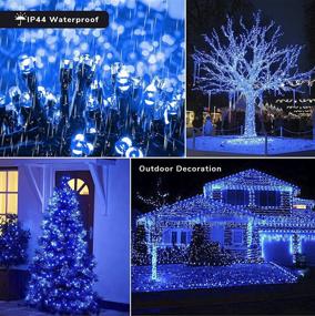 img 2 attached to 🎄 DUOBOBO Christmas Fairy String Lights - 200 LEDs, 75FT, Waterproof Indoor/Outdoor Decoration for Halloween, Christmas Tree, Patio Yard, Party, Bedroom - Blue (8 Modes)