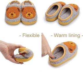 img 2 attached to Cozy and Cute: Zoolar Toddler Slippers for Boys' Winter footwear!