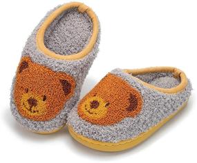 img 1 attached to Cozy and Cute: Zoolar Toddler Slippers for Boys' Winter footwear!