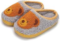 cozy and cute: zoolar toddler slippers for boys' winter footwear! logo