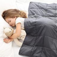 comforting love's cabin 5 lb weighted blanket for kids - the perfect sleep aid logo