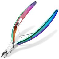 💅 ejiubas professional stainless steel cuticle trimmer cutter - precision cuticle clippers & nippers for manicure pedicure - includes cuticle remover scissors, ideal for fingernails logo