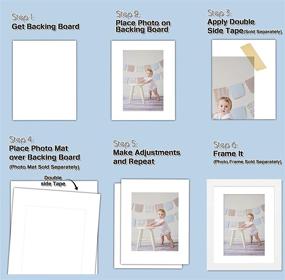 img 1 attached to 📸 Pack of 100, 8x10 Acid-Free White Backing Boards by Golden State Art - Uncut, 4-Ply Thickness, Signature Friendly - Ideal for Photos, Pictures, Events, Frames, Prints