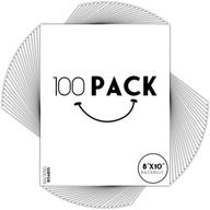 📸 pack of 100, 8x10 acid-free white backing boards by golden state art - uncut, 4-ply thickness, signature friendly - ideal for photos, pictures, events, frames, prints logo