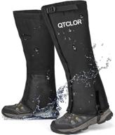 qteclor leg gaiters: waterproof snow boot gaiters for outdoor activities logo