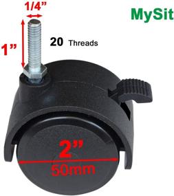 img 3 attached to 🔒 MySit Caster Swivel Wheel Locking System
