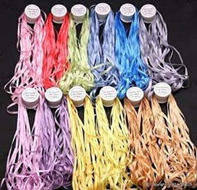 img 3 attached to 🧵 Enhanced 7mm Silk Embroidery Ribbons - 12 ThreadNanny Spools | 100% Pure Silk | 10 Meters per Spool