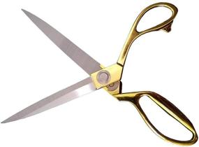 img 3 attached to ✂️ Jasni Liu Tailor Scissors Professional 10.5-inch Golden Stainless Steel Shears | Heavy Duty Professional Scissors