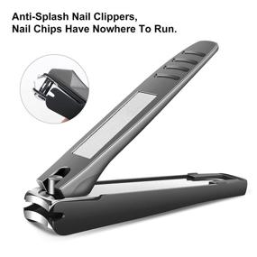 img 1 attached to Premium Large Nail Clippers Set (5Pcs) for Thick and Ingrown Nails - Sharp Heavy Duty Toenail & Fingernail Clippers - Ideal for Adults, Seniors, Men, and Women
