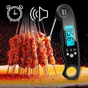 img 3 attached to 🔥 Electype Waterproof Dual Probe Instant Read Meat Thermometer - Ultra Fast, with Alarm Function and Backlight Calibration - Ideal for Grilling, Outdoor Cooking, BBQ (2-Black)