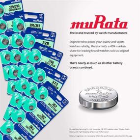 img 2 attached to 🔋 Long-Lasting Performance: Murata 364 Battery SR621SW 1.55V Silver Oxide Watch Button Cell (20 Batteries)