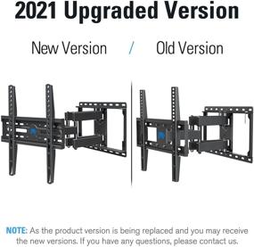 img 3 attached to 🖥️ Mounting Dream Full Motion TV Mount with Swivel and Tilt for 32-55 Inch TV - Max. VESA 400x400mm, 99 lbs. Loading Capacity, 16 inch Studs - MD2380