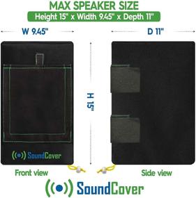 img 3 attached to Pair of Waterproof UV Protection Speaker Covers for C-Bracket Mounted Outdoor Speakers - Ideal for Non-Powered Speakers!