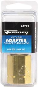 img 1 attached to 💎 Forney Acetylene Regulator Adaptor, CGA 300 to CGA 510, #3 Tank to Regulator, 80 Cubic Feet
