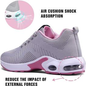 img 3 attached to PAMRAY Athletic Running Breathable Sneakers Women's Shoes and Athletic