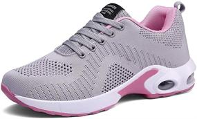 img 4 attached to PAMRAY Athletic Running Breathable Sneakers Women's Shoes and Athletic