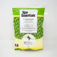 graham spa essentials organic cotton rounds, 3 inch logo
