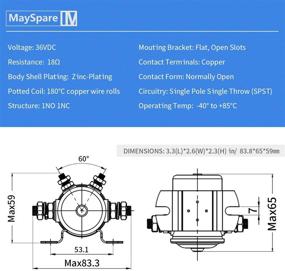 img 3 attached to 🔌 MaySpare 36V Continuous Duty Solenoid: Replace EZGO Golf Cart Relay 27855G01, 11761G1, 27855G02 & More!