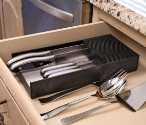 img 2 attached to Plastic KNIFEdock: In-Drawer Knife Organizer for a Clutter-Free Kitchen. Upgrade Your 🔪 Knife Storage Solution and Effortlessly Spot Your Desired Knives. KNIFEdock – Simplify and Optimize!