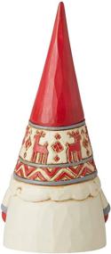 img 2 attached to 🎅 Enesco Jim Shore Heartwood Creek Nordic Noel Reindeer Hat Gnome Wonders at Work Figurine, 2.17" H, Off-White, Red, Grey