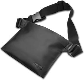 img 4 attached to 🏖️ JOTO Waterproof Waist Pack with Strap - Waterproof Case Dry Bag Pouch for Beach, Swimming, Boating, and Fishing - Protect Cellphone, Camera, Cash, Wallet, Passport from Water and Sand (Black)