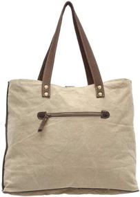 img 3 attached to 👜 Stylish and Eco-Friendly: Myra Bags Provence Upcycled Canvas Tote Bag S-0939 – An Ideal Companion for Fashionable & Sustainable Carrying