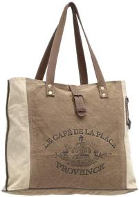 img 2 attached to 👜 Stylish and Eco-Friendly: Myra Bags Provence Upcycled Canvas Tote Bag S-0939 – An Ideal Companion for Fashionable & Sustainable Carrying