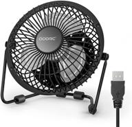 💨 enhanced airflow usb desk fan - 6 inch quiet portable mini table fan for office, bedroom, and home use logo