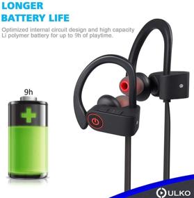 img 1 attached to 🎧 Wireless Headphones 2021: Best Earbuds for Workouts, Sports, and Running - Sweatproof, HD Stereo, Noise Cancelling, 9 Hours Battery with Mic