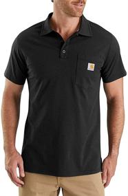 img 1 attached to Carhartt Force Cotton Delmont Pocket Men's Clothing in Shirts