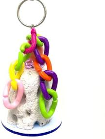 img 1 attached to 🐦 Hypeety Bird Chew Toy with Calcium Teeth Grinding Treats for Hamsters, Birds, Parrots, African Greys, Parakeets, Cockatiels, Conures, Amazons - Small Animal Toy Cage Hanging (1pc, Color Random)