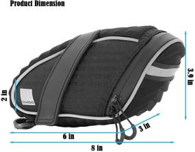 img 3 attached to 🚴 Sahoo Waterproof Bicycle Saddle Bag 132035 – 3D Shell Tail Bag Under Seat Pouch for Road Bike and MTB – Cycling Wedge Pack