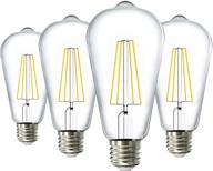 brighten up your space with sunco lighting 4 pack st64 led bulb: energy-efficient and long-lasting illumination logo